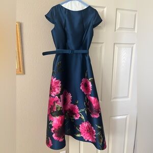Kay Unger Dark Ink and French Rose Dress, “Ina Dress” from Summer 2025